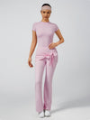 Women's High-Elastic Lace-up Long Pant