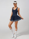High Elasticity Hollow Out Tennis Skirt