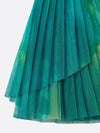 Breathable Ombre Pleated A-Line Tennis Skirt
