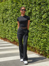 Women's High-Elastic Lace-up Long Pant