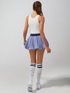 High Elasticity Bubble Tennis Skirt Blue