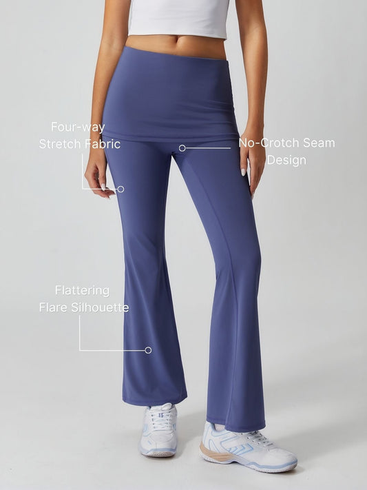 Women's High-Elastic Rhinestones Long Bootcut Pant