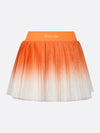 Breathable Ombre Pleated A-Line Tennis Skirt Orange