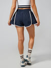 Women's Breathable Pleated Mid-Thigh Length Golf Shorts With Pockets