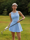 Lace Splicing A-line Golf Dress