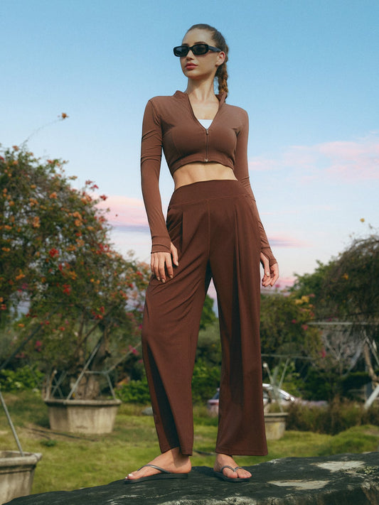 Women's High-Elastic Long Pant With Pockets