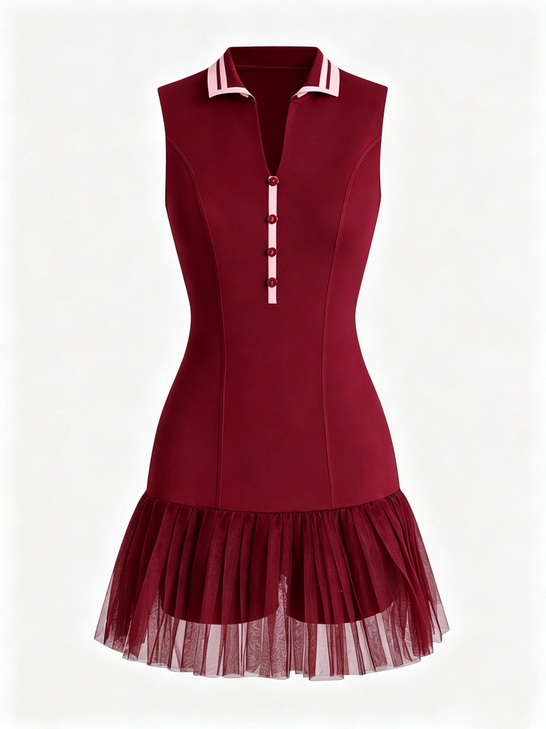 red pleated tennis dress Attraco Women's Tennis Dress with Built in Shorts and Bra Pleated Golf Dress Seamless Athletic Dress Red S : Target