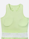 Built-in Bra Bow Folds Crew Neck Sleeveless Tennis Dress