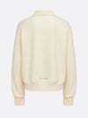 Soft Butter Casual Plain Drop Shoulder Stand Collar Sweatshirt