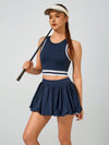 Pocket Stitching A-Line Golf Skirt
