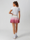 Tummy Control Ombre Pleated A-Line Tennis Skirt Pink