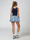 High Elasticity Bubble Tennis Skirt Blue