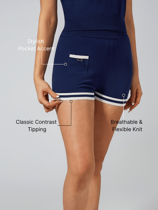 Women's Breathable Knit Mid-Thigh Length Shorts