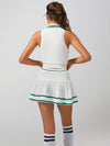 Collegiate Stripes Pleated Tennis Skirt