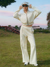 Women's Spliced Loose Fit Jogger Pants with Pockets