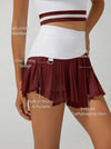 Pleated Irregular Craftsmanship Tennis Skirt