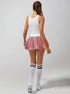 High Elasticity Bubble Tennis Skirt Berry Pink