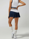 Pleated Irregular Craftsmanship Tennis Skirt