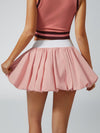 High Elasticity Bubble Tennis Skirt Pink