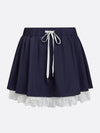 Cooling Lace Drawstring A-Line Tennis Skirt