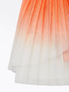 Breathable Ombre Pleated A-Line Tennis Skirt Orange