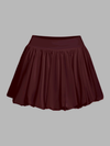 Pocket Stitching Bubble Tennis Skirt