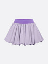 High Elasticity Bubble Tennis Skirt Purple
