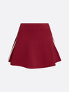 Retro Side Stripe Back Pleated A-line Tennis Skirt Pink