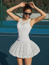 Lace Bubble Tennis Skirt