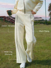 Women's Spliced Loose Fit Jogger Pants with Pockets