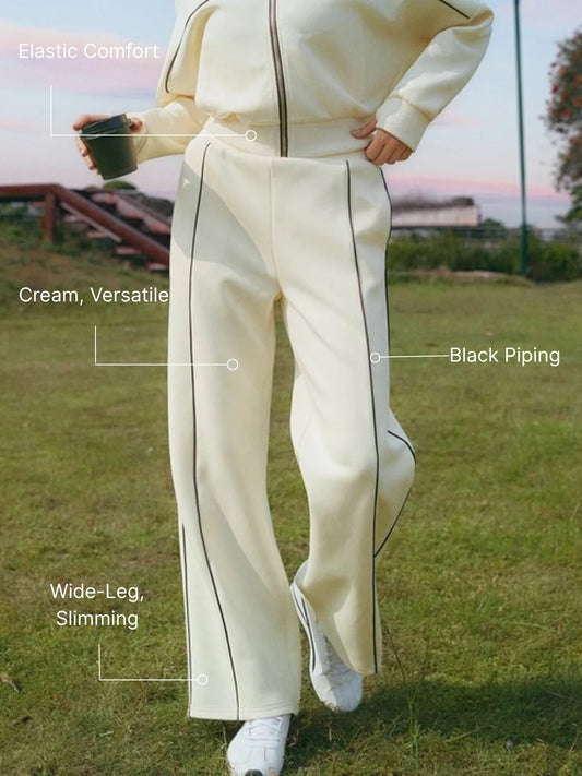 Women's Spliced Loose Fit Jogger Pants with Pockets