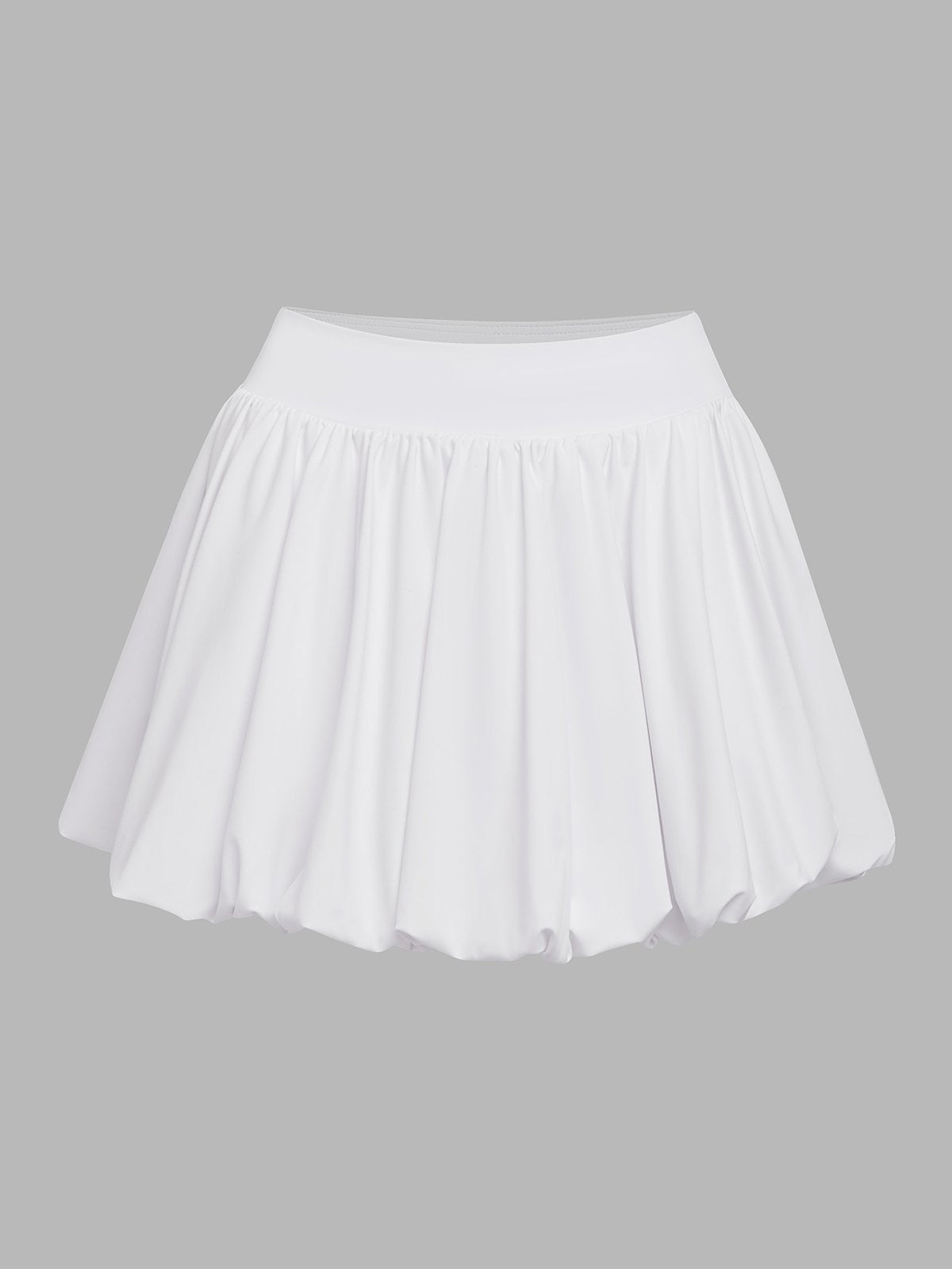 Pocket Stitching Bubble Tennis Skirt