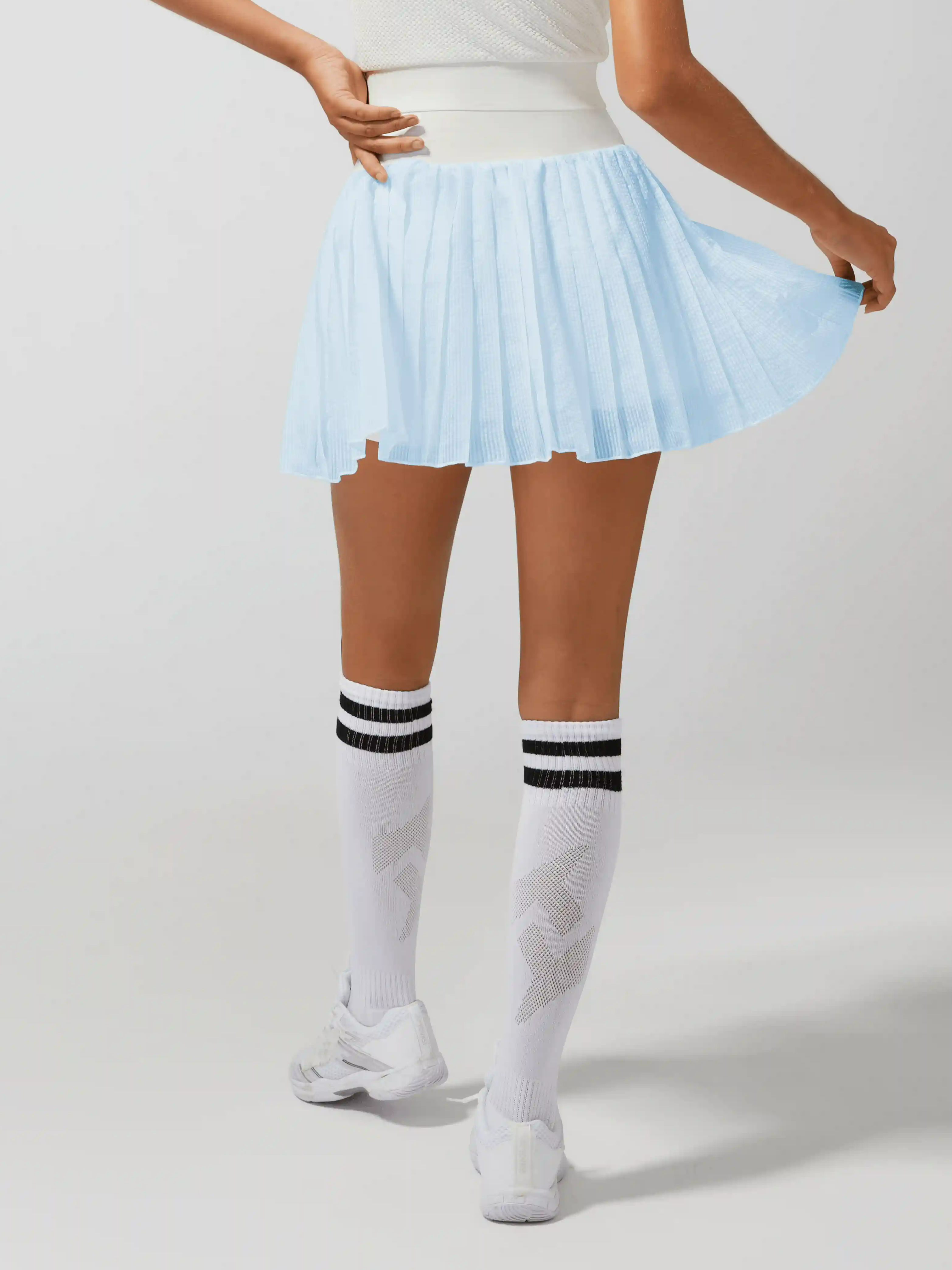 Irregular Craftsmanship Pleated Tennis Skirt