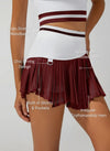 Pleated Irregular Craftsmanship Tennis Skirt