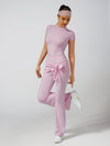 Women's High-Elastic Lace-up Long Pant