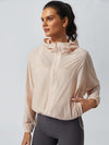Breathable Drawstring Hoodie Jacket