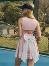 3D Bow Open-back Tennis Dress
