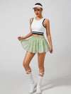High-stretch Waistband Bow Tennis Skirt