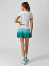 Tummy Control Ombre Pleated A-Line Tennis Skirt