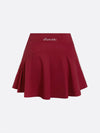 Retro Side Stripe Back Pleated A-line Tennis Skirt Pink