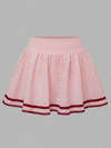 High Elasticity Hollow Out Tennis Skirt Berry Pink