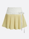 Tummy Control Lace Pleated A-Line Tennis Skirt