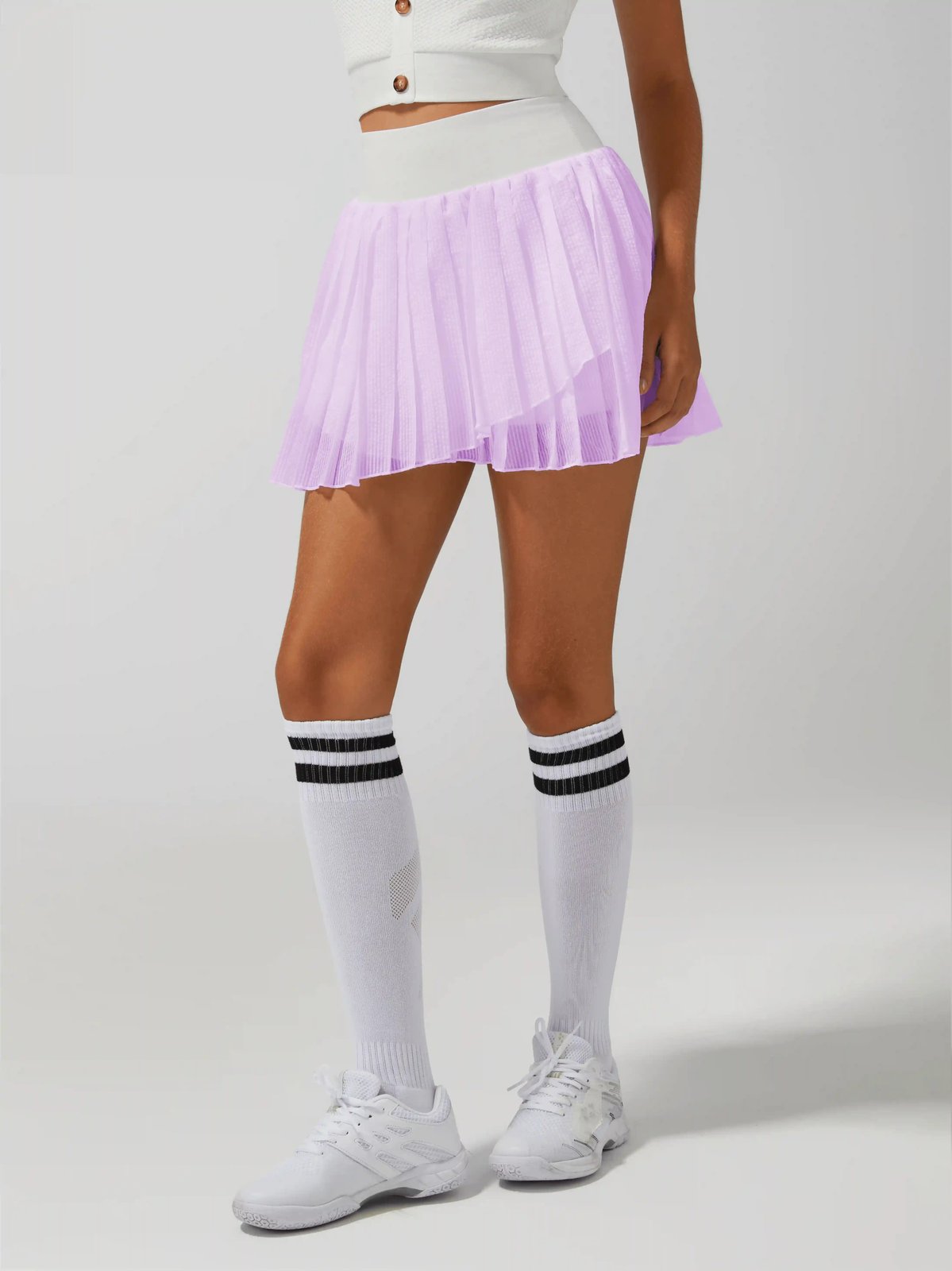 Irregular Craftsmanship Pleated Tennis Skirt