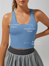 Light-to-medium Support Straps Lace Trim Crop Tank Top