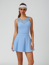 Lace Splicing A-line Golf Dress