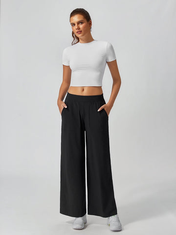 Women's Quick-Dry Long Wide-Leg Pant With Pockets