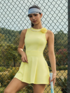 Faux Pearls 3D Floral Tennis Dress