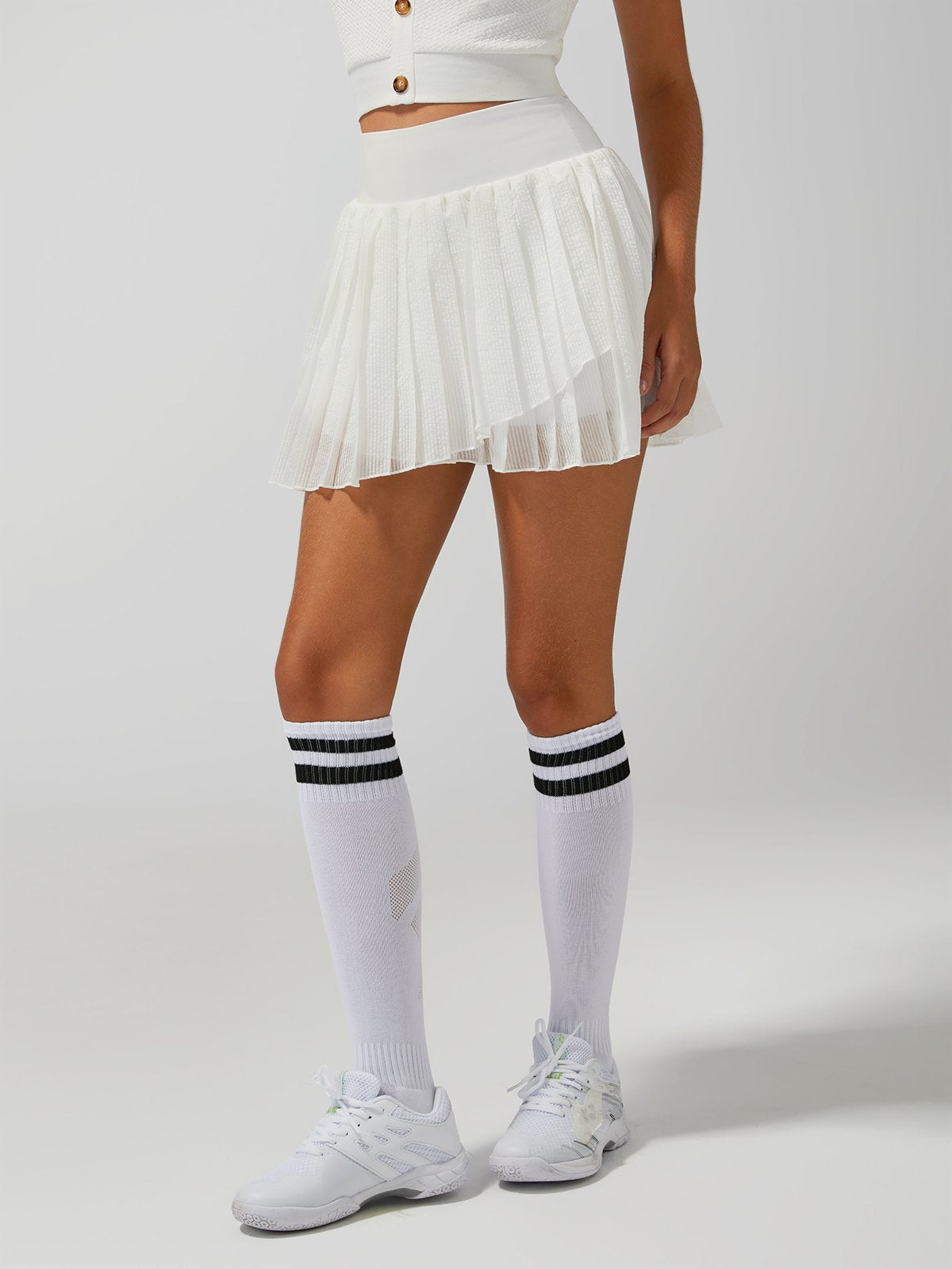Irregular Craftsmanship Pleated Tennis Skirt