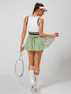 High-stretch Waistband Bow Tennis Skirt