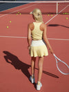 Tummy Control Lace Pleated A-Line Tennis Skirt